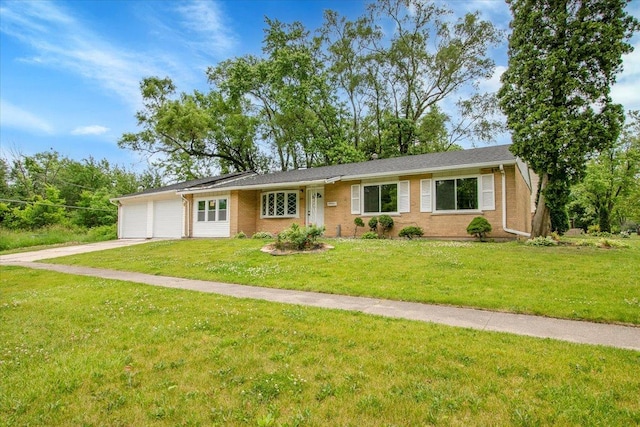 549 Allen Ln, University Park, IL 60484 - single story home featuring an attached garage, driveway, and a front lawn