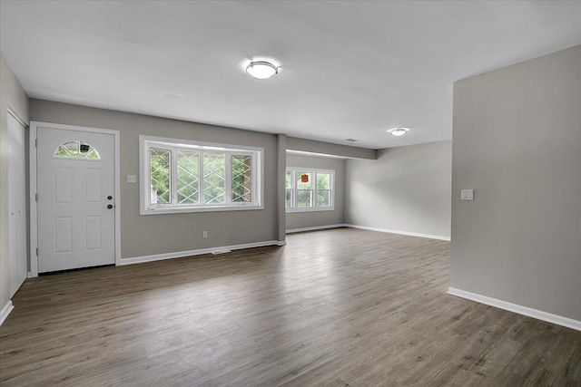 549 Allen Ln, University Park, IL 60484 - foyer with baseboards and wood finished floors