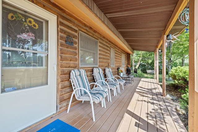 20340 Rt 113th Hwy, Wilmington, IL 60481 - view of wooden porch