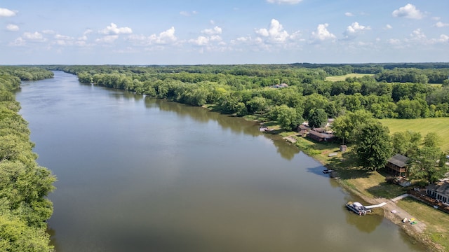 20340 Rt 113th Hwy, Wilmington, IL 60481 - aerial view of a nearby body of water and a heavily wooded area