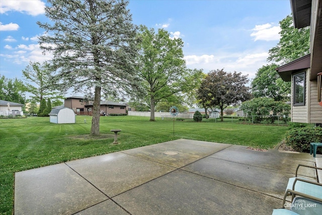 6841 Carpenter St, Downers Grove, IL 60516 - view of yard with a patio and a storage shed