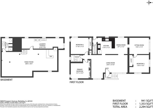 5800 Prospect Ave, Berkeley, IL 60163 - view of property floor plan