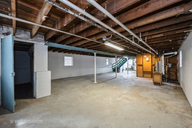 5404 W Henderson St, Chicago, IL 60641 - below grade area with stairs and plenty of natural light