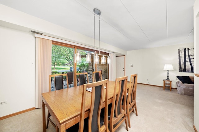 7515 Sheridan Dr Unit 1D, Willowbrook, IL 60527 - dining room featuring light carpet and baseboards