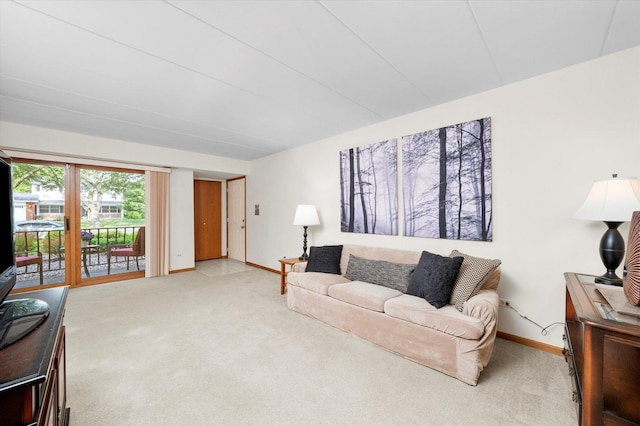 7515 Sheridan Dr Unit 1D, Willowbrook, IL 60527 - living area with baseboards and carpet flooring