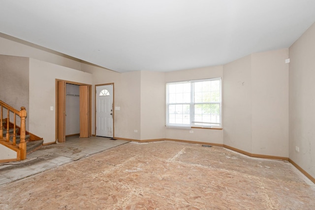 25813 S Geranium Ln, Monee, IL 60449 - foyer entrance with stairs and baseboards