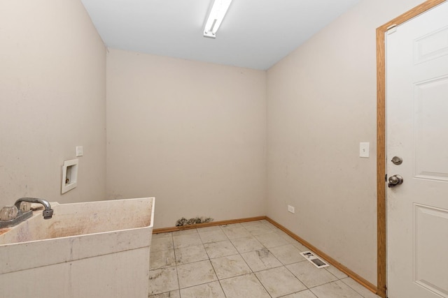 25813 S Geranium Ln, Monee, IL 60449 - laundry room with washer hookup and light tile patterned flooring