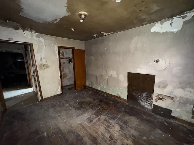 8371 S Baltimore Ave, Chicago, IL 60617 - empty room with wood finished floors and baseboards