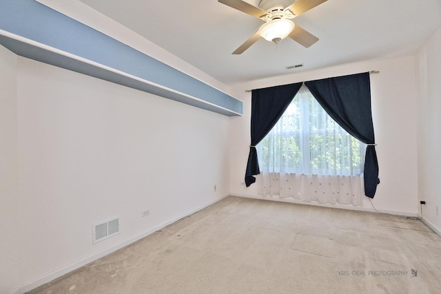 2467 W Autumn Dr, Round Lake, IL 60073 - carpeted spare room featuring ceiling fan and baseboards