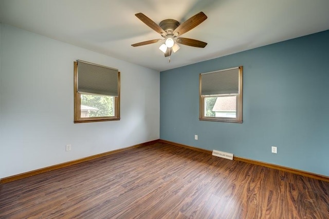 24460 Easy St, Plainfield, IL 60586 - spare room with wood finished floors and a ceiling fan