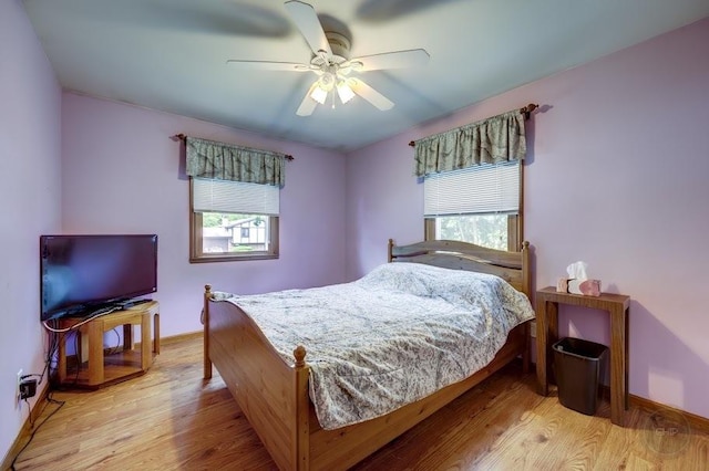 24460 Easy St, Plainfield, IL 60586 - bedroom featuring light wood-style flooring and a ceiling fan