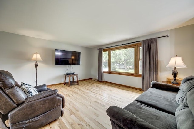 24460 Easy St, Plainfield, IL 60586 - living room featuring baseboards and light wood-style floors