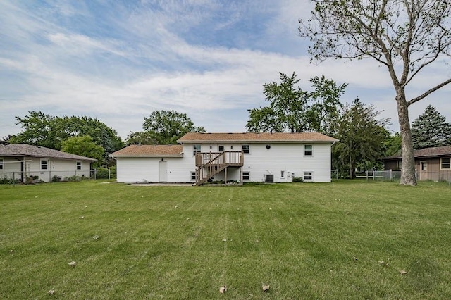 24460 Easy St, Plainfield, IL 60586 - back of house with stairway and a deck