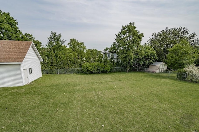 24460 Easy St, Plainfield, IL 60586 - fenced backyard featuring a storage shed