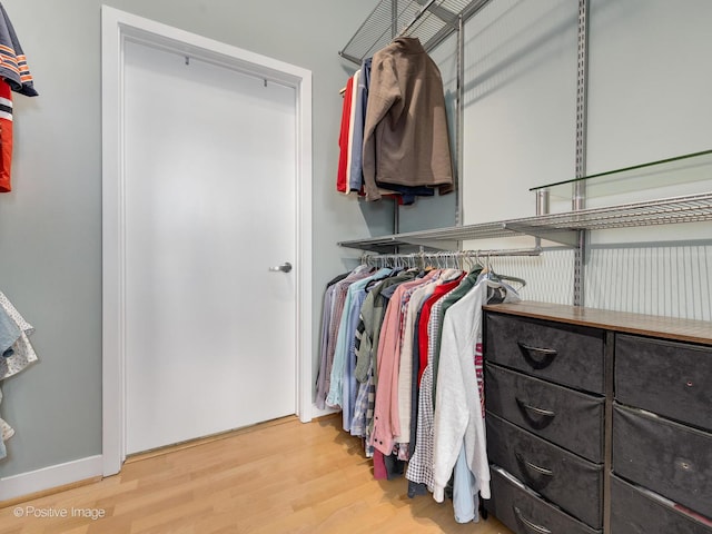 740 W Fulton St Unit 1202, Chicago, IL 60661 - spacious closet featuring wood finished floors