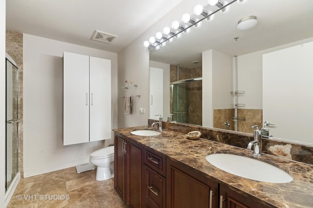 740 W Fulton St Unit 1202, Chicago, IL 60661 - full bathroom with a stall shower and double vanity