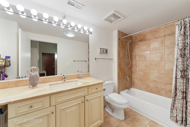 740 W Fulton St Unit 1202, Chicago, IL 60661 - bathroom with tile patterned floors, vanity, and shower / tub combo with curtain