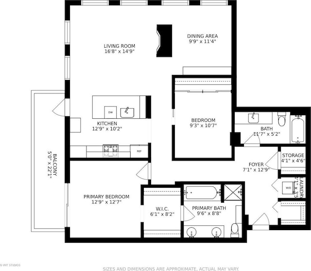 740 W Fulton St Unit 1202, Chicago, IL 60661 - view of property floor plan