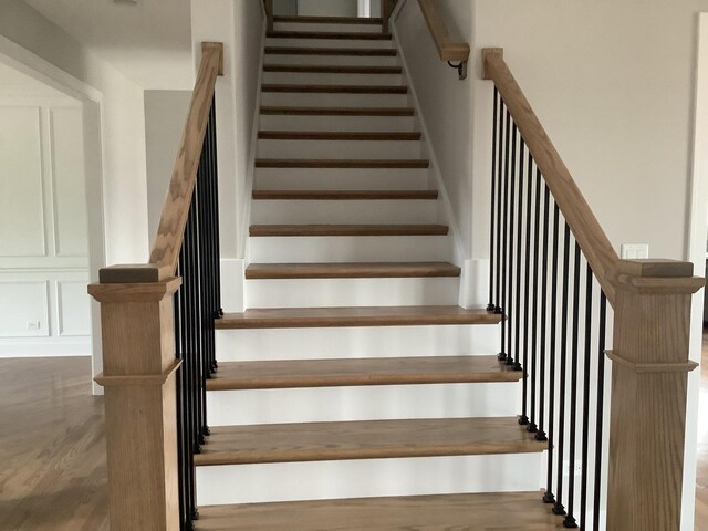 12415 Foxborough Dr, Mokena, IL 60448 - staircase featuring wood finished floors