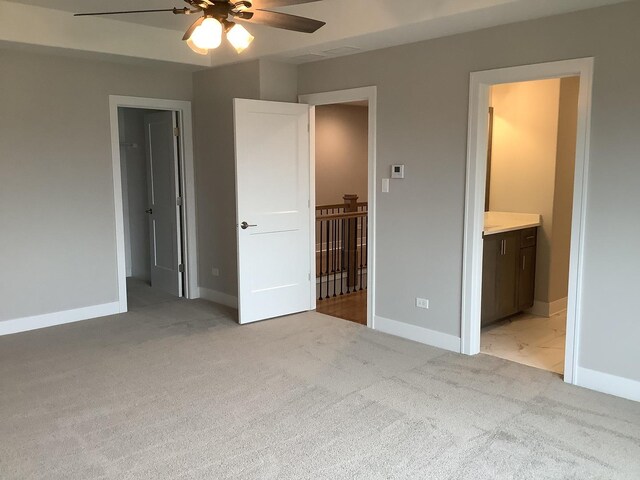 12415 Foxborough Dr, Mokena, IL 60448 - unfurnished bedroom featuring light carpet and connected bathroom