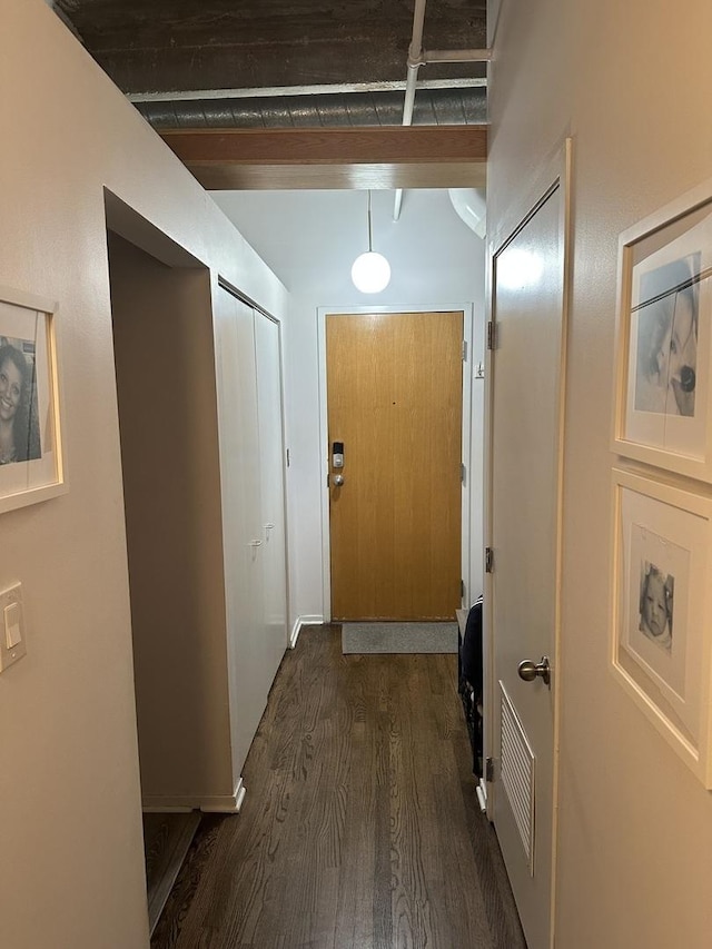 811 S Lytle St Unit 108, Chicago, IL 60607 - corridor with dark wood-type flooring