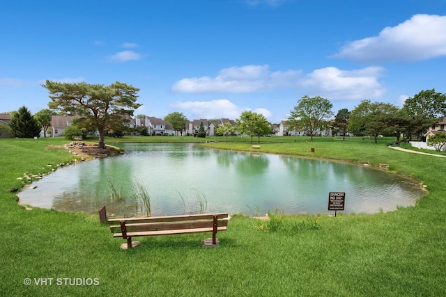 12900 W Heiden Cir Unit 4304, Lake Bluff, IL 60044 - view of community with a water view and a yard