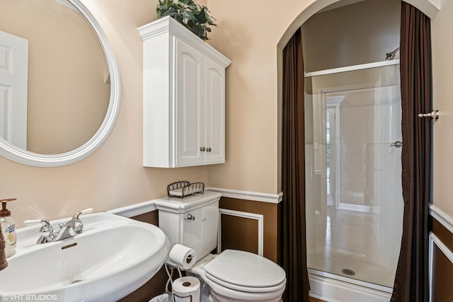 24650 Lincolnway St, Plainfield, IL 60544 - full bathroom with a sink and a shower stall