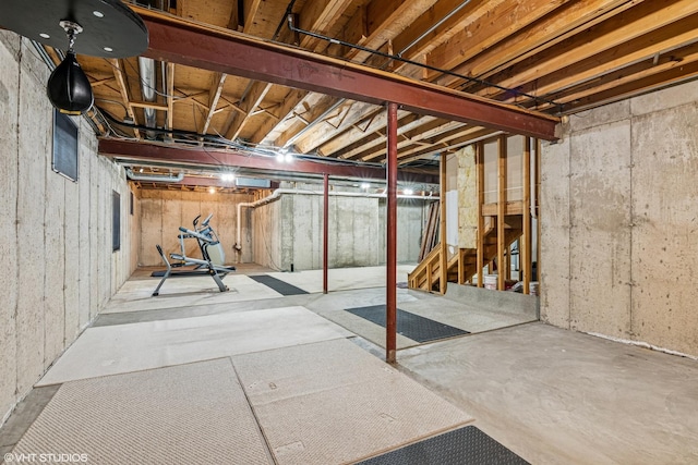 24650 Lincolnway St, Plainfield, IL 60544 - view of unfinished basement