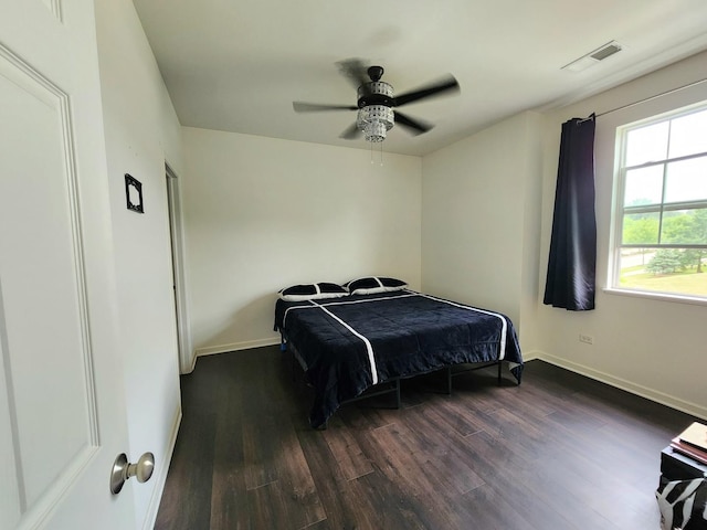2003 Magenta Ln, Algonquin, IL 60102 - bedroom featuring dark wood-style flooring and a ceiling fan