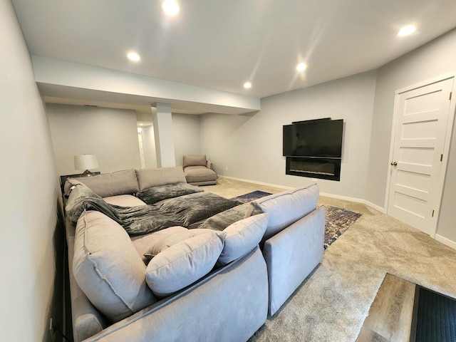 2003 Magenta Ln, Algonquin, IL 60102 - living area featuring recessed lighting and carpet floors