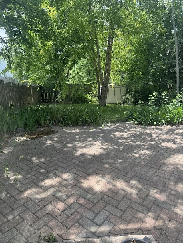 2830 Alameda Ct, Naperville, IL 60564 - view of patio / terrace featuring a shed