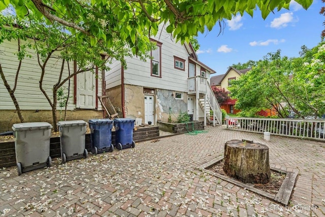 566 Raymond St, Elgin, IL 60120 - view of patio featuring stairs
