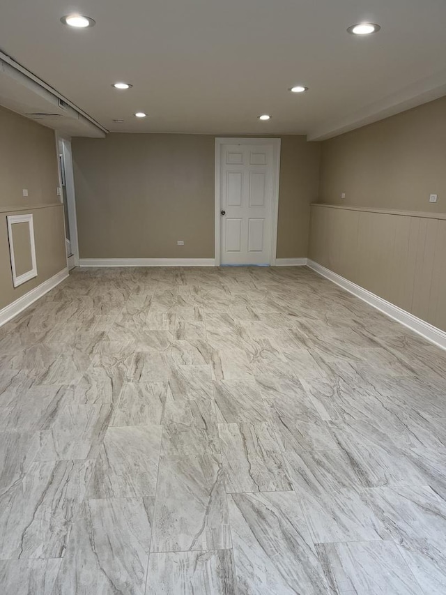 805 Monroe Ave, Carpentersville, IL 60110 - finished basement featuring recessed lighting