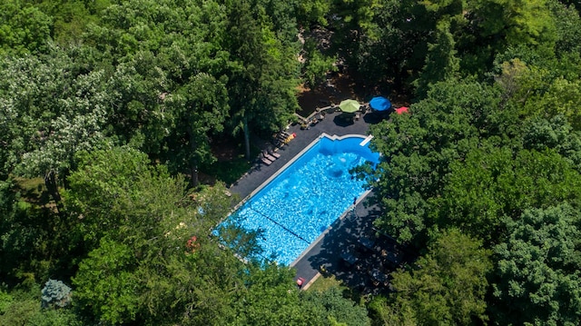 235 Valley Rd, Trout Valley, IL 60013 - bird's eye view of a pool