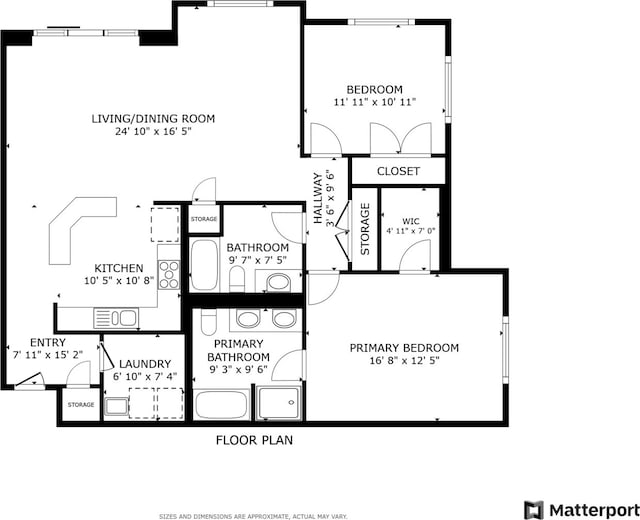 1200 N Foxdale Dr Unit 312, Addison, IL 60101 - view of floor plan / room layout