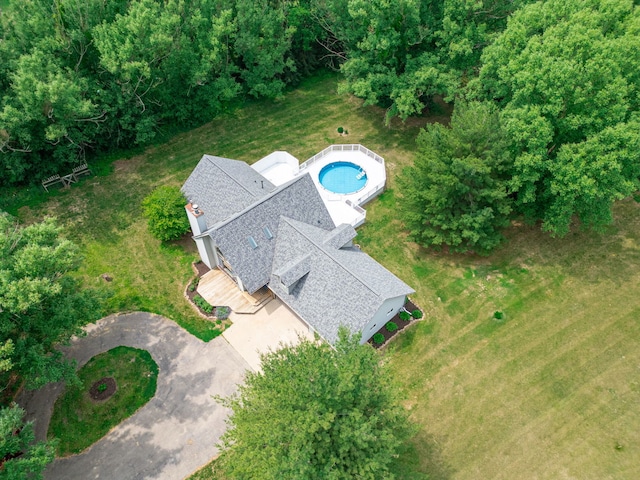 4293 W Rockton Rd, Rockton, IL 61072 - aerial view of property and surrounding area with a pool