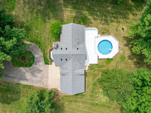 4293 W Rockton Rd, Rockton, IL 61072 - aerial view of property and surrounding area with a pool area