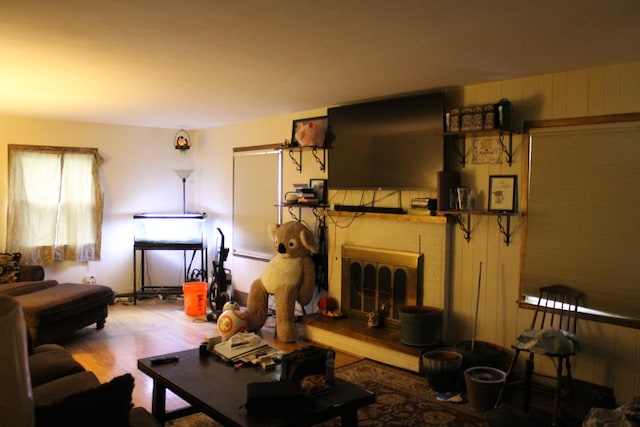 1254 Blackhawk Dr, Elgin, IL 60120 - living room with wood finished floors