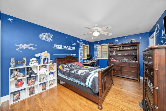 8950 S 84th Ave, Hickory Hills, IL 60457 - bedroom featuring wood finished floors and a ceiling fan