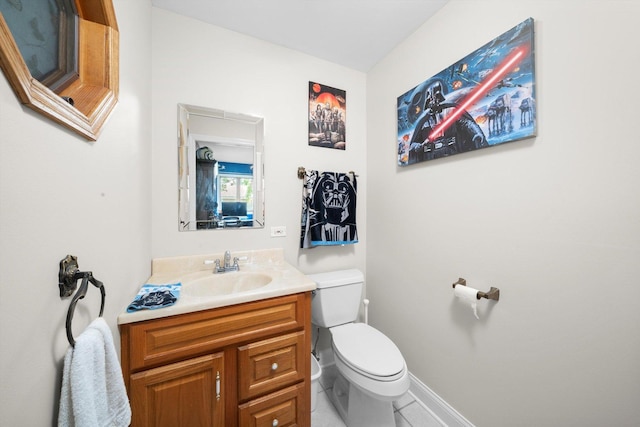 8950 S 84th Ave, Hickory Hills, IL 60457 - half bath with vanity and tile patterned flooring