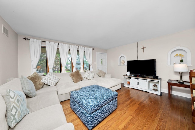 8950 S 84th Ave, Hickory Hills, IL 60457 - living area featuring wood finished floors and baseboards