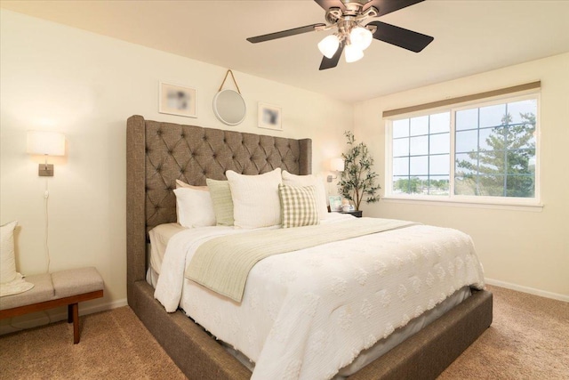 18374 Century Ct, Tinley Park, IL 60477 - carpeted bedroom featuring baseboards and ceiling fan