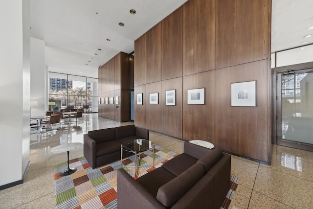 360 E Randolph St Unit 3305, Chicago, IL 60601 - building lobby with a wall of windows