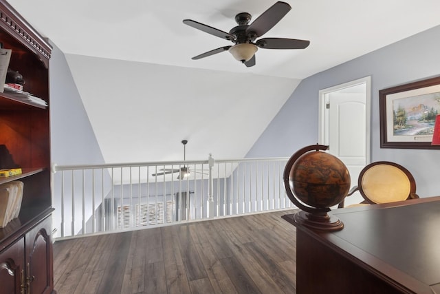 1519 Parkside Dr, Plainfield, IL 60586 - corridor with wood finished floors and lofted ceiling