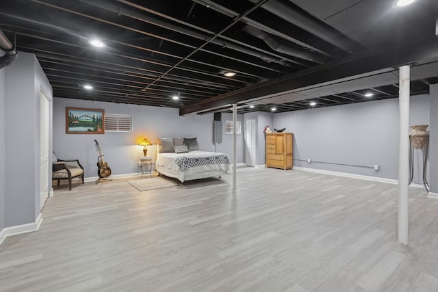 1519 Parkside Dr, Plainfield, IL 60586 - finished basement featuring baseboards and wood finished floors