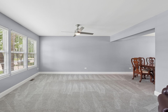 1519 Parkside Dr, Plainfield, IL 60586 - living area featuring carpet floors and ceiling fan