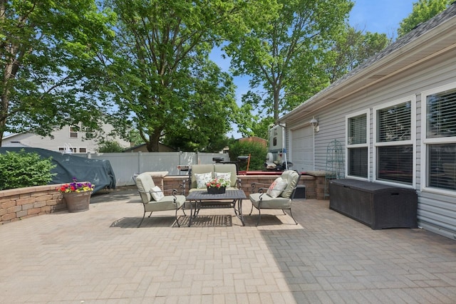 1519 Parkside Dr, Plainfield, IL 60586 - view of patio with an outdoor hangout area