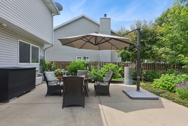 1519 Parkside Dr, Plainfield, IL 60586 - fenced backyard featuring outdoor dining area and a patio