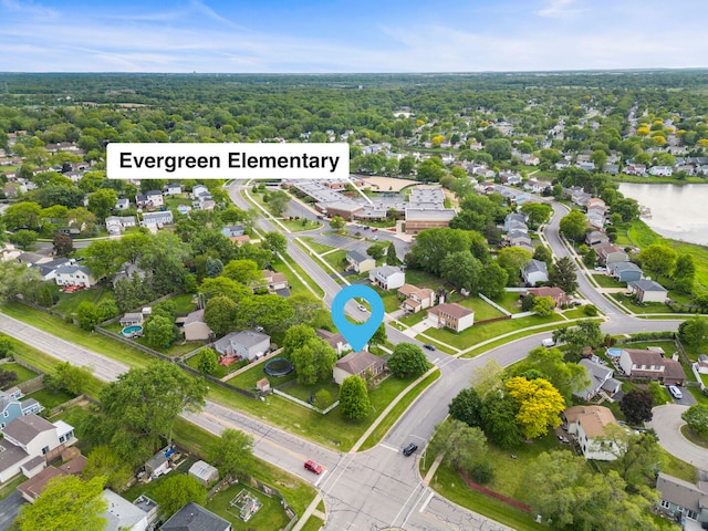 1004 Evergreen Dr, Carol Stream, IL 60188 - aerial perspective of suburban area
