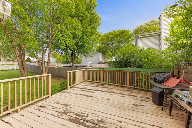 1004 Evergreen Dr, Carol Stream, IL 60188 - deck featuring a fenced backyard